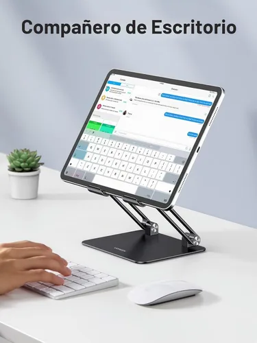 Vista 3 de UGREEN Soporte para Tableta para Escritorio con Doble Varilla de Soporte de Aluminio Ajustable Multi-Ángulo Accesorios de Oficina en Casa Compatible