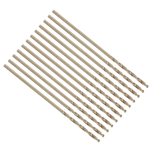 Vista 15 de PATIKIL Broca Jobber de 0.039 in, vástago recto M35 cobalto 5% acero de alta velocidad 135° acabado dorado para metal duro de acero inoxidable - 2