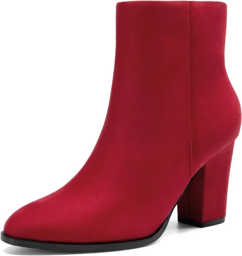 Vista 10 de DREAM PAIRS - Botines de tacón ancho con bloque para mujer