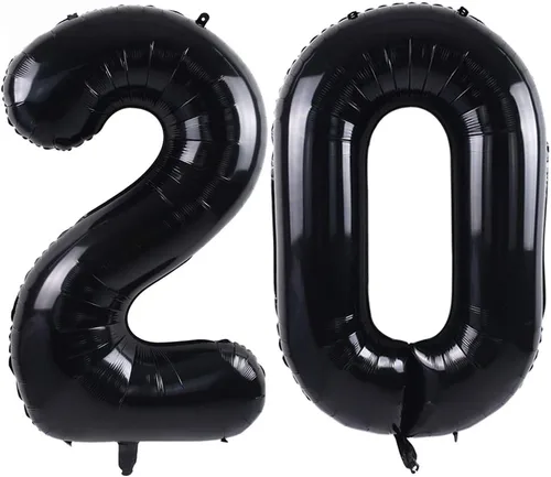 Vista 41 de TONIFUL Globos grandes de helio de letras B negras grandes de 40 pulgadas, globos de aluminio Mylar para decoración de suministros de fiesta