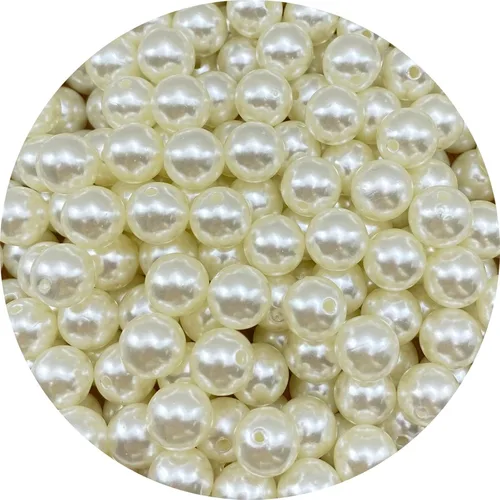 Vista 19 de 3000 cuentas de perlas de 0.118 pulgadas con agujero redondo suelto para decoración del hogar, rellenos de jarrones, manualidades, fabricación