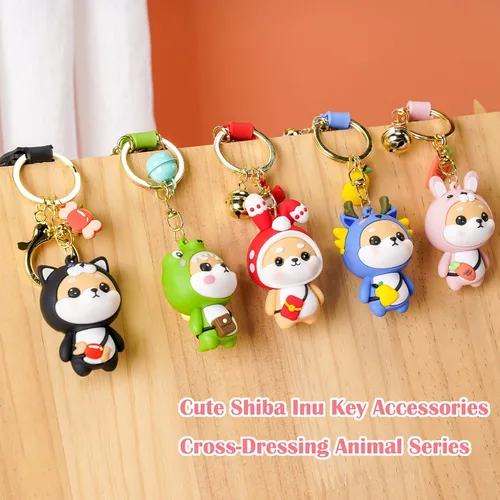 Vista 9 de YOU WIZV Lindo llavero Kawaii Anime Llaveros para niños Mochila Dijes Llavero Accesorio Regalo Amigo para Mujeres Niñas