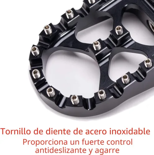Vista 4 de Hopider Foot Pegs Compatible with harley Dyna Sportster Fatboy Iron 883 Negro