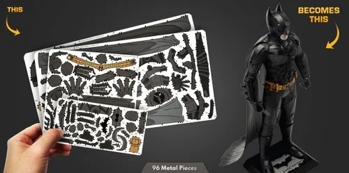 Vista 3 de Metal Earth Serie Premium Batman The Dark Knight - Kit de modelado de metal 3D con pinzas