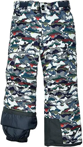 Vista 11 de Arctix - Pantalones deportivos para niño tipo cargo, para nieve, con rodillas articuladas Negro