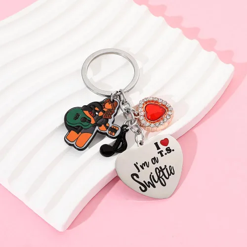 Vista 6 de LRXUMN Taylor Merch Swifte - Llavero de moda I'm a Switie, regalos lindos accesorios para fanáticos, adolescentes, niñas, niños, hijas, mujeres