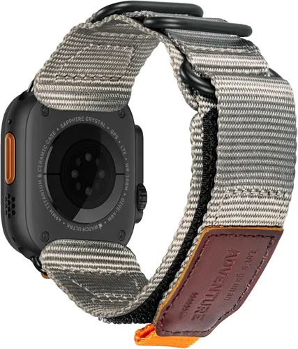 Vista 11 de Correa de nailon resistente compatible con Apple Watch, para iWatch 42/44/45/38/40/41/1.929 in, correa militar para Ultra 1/2 Series
