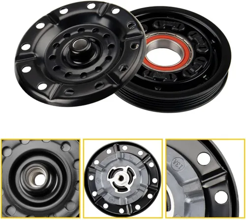 Vista 2 de Embrague del compresor de CA, kit de embrague del compresor de CA bobina de polea compatible con Yaris 2007-2012 1.5L Reemplazar 158318
