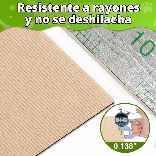 Vista 4 de ENONCI Protector de esquina de pared de sofá de 23.6 x 15.8 pulgadas para gatos de interior, protector de muebles antiarañazos contra arañazos