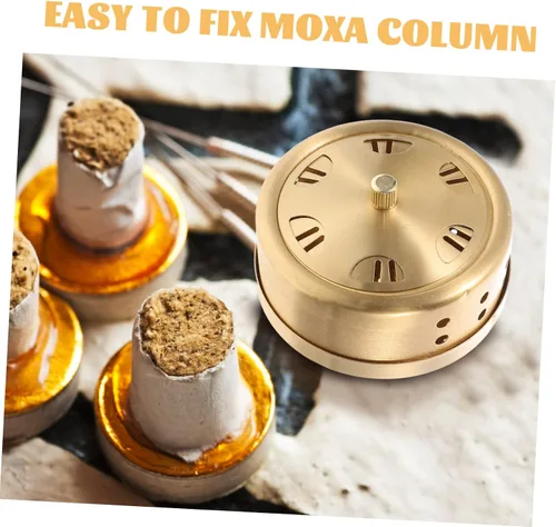 Vista 9 de GANAZONO Caja de moxibustión de cobre sin humo Moxa quemador tanque para masaje corporal portátil Moxa Stick Holder para terapia de acupuntura