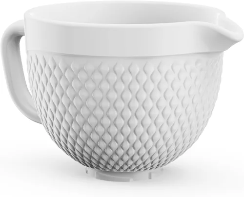 Vista 9 de HOZODO Tazón mezclador de vidrio para batidoras KitchenAid de 4.5 y 5