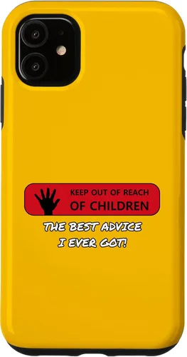 Vista 5 de iPhone 15 Manténgase fuera del alcance de los niños - El mejor consejo que he recibido! Funda