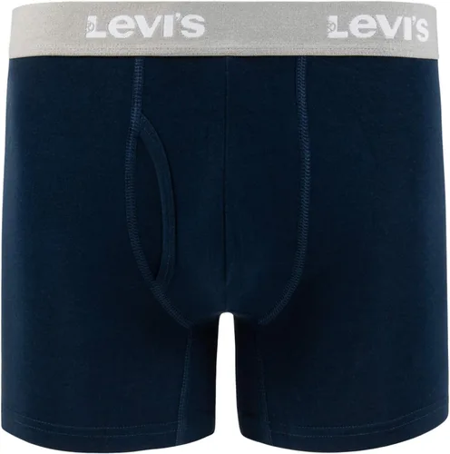 Vista 4 de Levi's Calzoncillos tipo bóxer para hombre, algodón elástico transpirable para hombre, paquete de 3