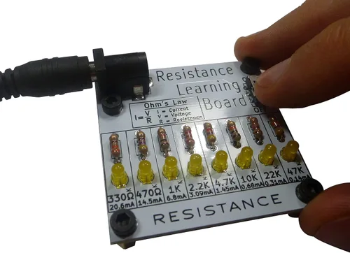 Vista 5 de Aprender a soldar Tablero de aprendizaje electrónico: resistencia Kit STEM Practica la soldadura y aprende electrónica