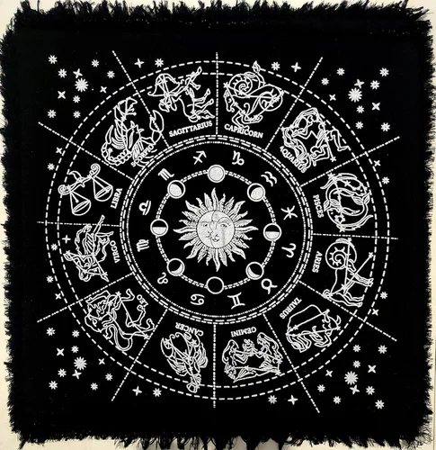 Vista 37 de CRAFT KALA Tarot Altar - Mantel especial de adivinación para hombre, cueva, pegan, habitación, bar, decoración de pared para el hogar, Wiccano, tela