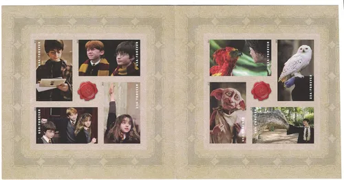 Vista 3 de Folleto de 20 sellos eternos con diseño de Harry Potter, EE. UU. 2013, Scott 4825-44