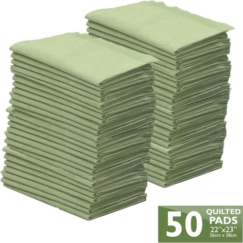Vista 2 de Four Paws Wee-Wee Almohadillas de bambú ecológico para orina de perro, 50