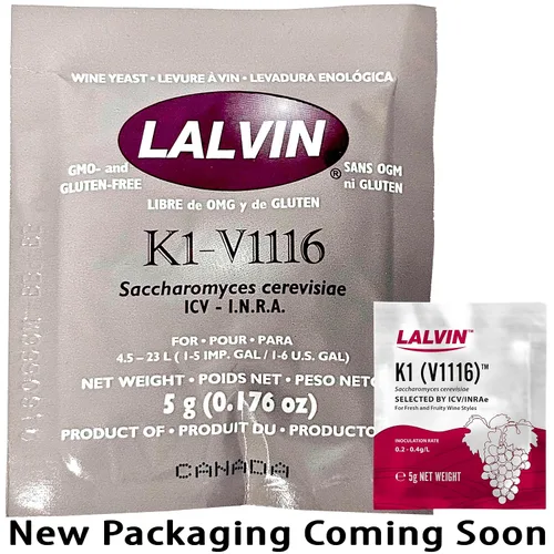 Vista 5 de K1-V1116 Saccharomyces cerevisiae Levadura de vino - Paquete de 5