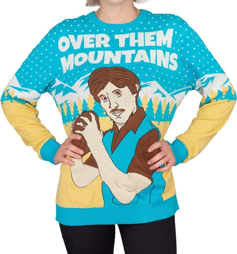 Vista 4 de Napoleon Dynamite Tío Rico Sobre Ellas Montañas Suéter Feo Navidad