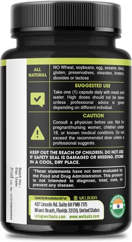 Vista 9 de WELBUDA Suplemento de ribósido de nicotinamida 5 en 1+ con resveratrol, quercetina, cúrcuma, Rhodiola Rosea - 90 unidades durante 90 días