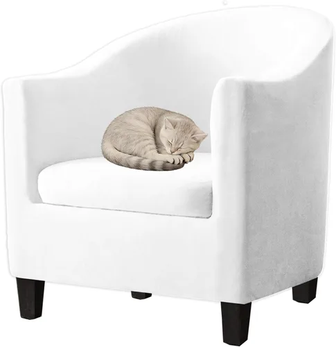 Vista 12 de Fundas de terciopelo para sillones, fundas de elastano para sillones, fundas elásticas para sillas de bañera, fundas protectoras para muebles, funda