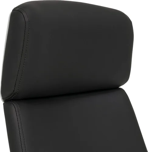 Vista 9 de Calico Designs - Silla ejecutiva moderna con respaldo alto, altura e inclinación ajustable, brazos acolchados y base cromada en poliuretano