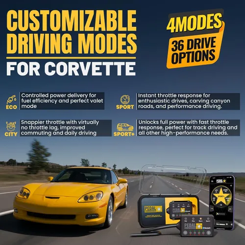 Vista 5 de PEDAL COMMANDER Controlador de respuesta del acelerador para Chevrolet Corvette C6 2006-2013 Compatible con: Base, 427, Grand Sport, Z06, ZR1
