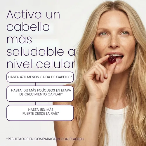 Vista 3 de OMI - Peptides for Hair Growth, Gummies for Women with Patented Follicle Fortifying Biotechnology, Now in Delicious Wild Berry Flavor