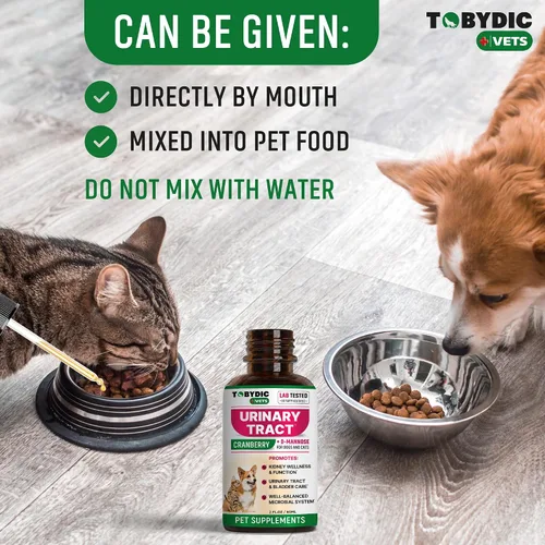 Vista 5 de Tratamiento de infecciones urinarias para gatos y perros y remedio para infecciones del tracto urinario con arándano y D-manosa - Medicina natural