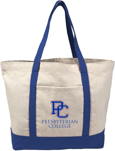 Vista 36 de Campus Lab Bolsa de lona con logotipo primario colegiado con bolsillo externo, bolsa de hombro reutilizable para ir de compras, playa Águilas A&m