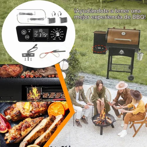 Vista 7 de Kit de termostato de tablero de control digital con pantalla LCD para parrilla ahumadora de pellets Pit Boss Austin XL, piezas de repuesto incluyen