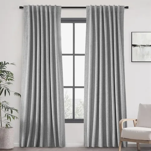 Vista 74 de UHITECH Short Blackout Curtains for Bedroom 24 Inch Long 2 Panels, Beige