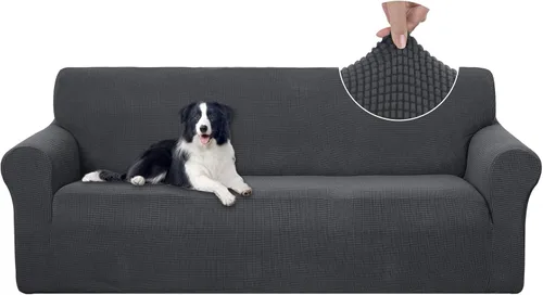 Vista 84 de U-NICE HOME Funda para sofá biplaza elástica, cubierta para sofá, funda para sillón, protector de muebles para sofá con 2 cojines, funda para sofá