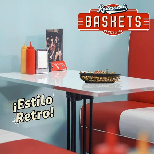 Vista 7 de Cestas de plástico de comida rápida, enormes cestas de comida de 12 x 9 pulgadas para servir, reutilizables, para restaurante, comedor, hamburguesa