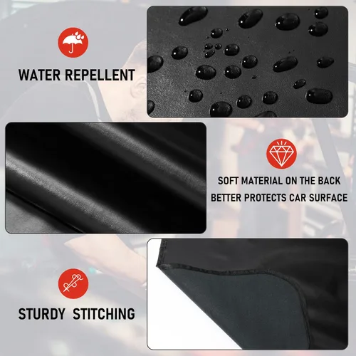 Vista 6 de 4 fundas protectoras magnéticas de cuero para mecánicos, funda protectora de cuero grande con bolsa de almacenamiento, almohadilla protectora