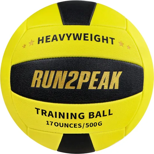 Vista 12 de RUN2PEAK Setter Training Volleyball Official Size 5 Volleyballs Heavy Weight Ball PU Practice Volley Balls for Indoor Rebounder Equipment Setters
