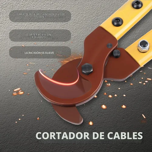 Vista 2 de LK-250 Cortadores de cables resistentes, alicates de corte de alambre de brazo largo multifuncionales que ahorran mano de obra, cortadores de cables