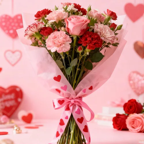 Vista 8 de Meseey Rollo de cintas para el día de San Valentín de 50 yardas, cinta decorativa de corazón rosa de 5/8 pulgadas para bodas, envoltura de regalos