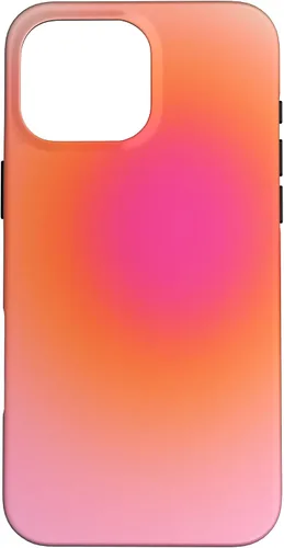 Vista 19 de Funda estética para iPhone 12/12 Pro rosa y naranja con gradiente bonito