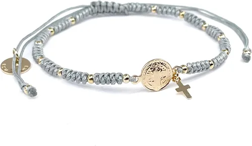 Vista 18 de St Benedict Medal Adjustable Red String Pulsera San Benito