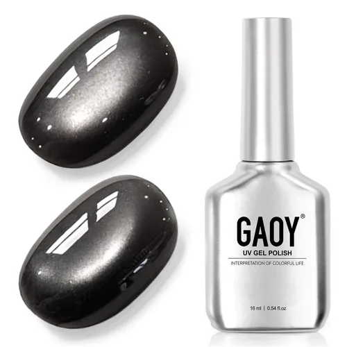 Vista 97 de GAOY Esmalte de uñas de gel Brown Cat Eye, 4629 azul ámbar, 0.5 fl oz Ámbar azul