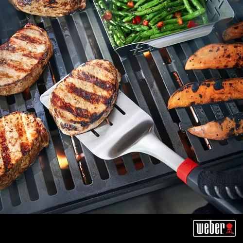 Vista 2 de Weber 6318 Espátula para Parrilla, Negro, 15.8 in*1.6 in*3.6 in