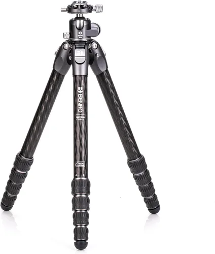 Vista 12 de Benro Tortoise CF Serie 2, trípode de 4 secciones con cabezal híbrido FS36PRO