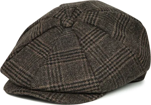 Vista 6 de Sombrero de hombre clásico de moda Newsboy Gatsby de lana vintage estilo Cabbie, gorra plana Ivy, regalos para novio (MedianoGrandeExtra Grande)