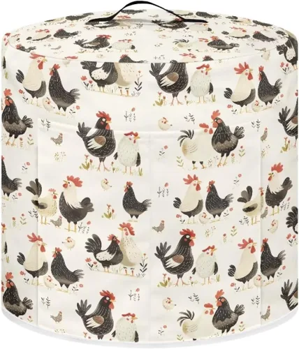 Vista 41 de Suobstales Cubierta antipolvo con estampado de girasol para olla instantánea de 6 cuartos de galón, diseño de nota musical, cubierta de olla a Nota