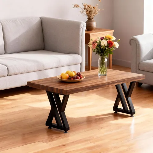 Vista 2 de Patas de mesa auxiliar de 16 pulgadas de alto, patas de banco de metal modernas, base de mesa auxiliar industrial triangular resistente, bases