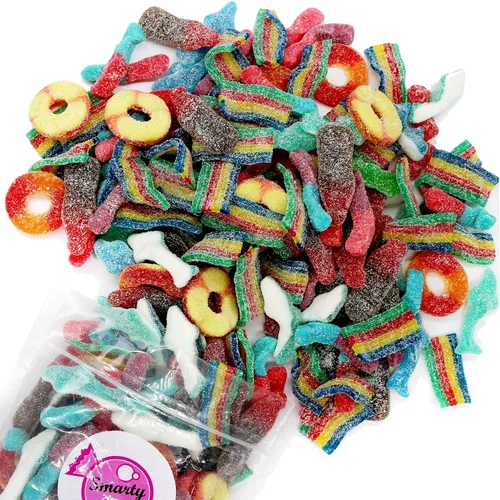 Vista 2 de Smarty Stop Gomitas surtidas de mezcla agria (1 libra (paquete de 1))