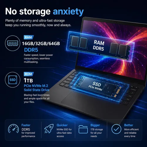 Vista 5 de Laptop Dell 15.6 Plus con pantalla táctil, Intel Ultra 7, RAM DDR5 de 16 GB, SSD de 512 GB