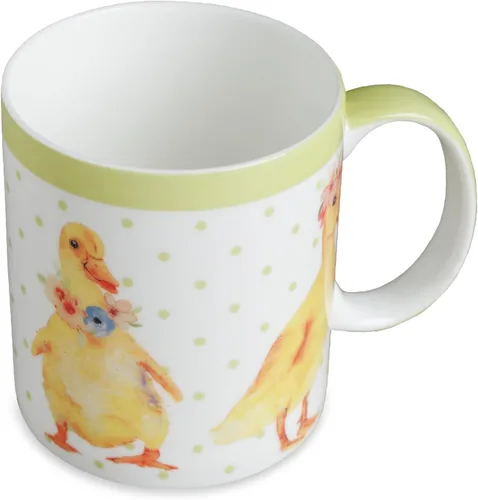 Vista 24 de Maison d' Hermine Taza de café con asas, tazas de porcelana fina de hueso, paquete de una taza de té para bebidas calientes, capuchino, latte
