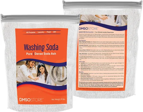 Vista 3 de Soda de lavado para lavandería 5 lb. Carbonato de sodio (ceniza de soda) pureza del 99.95%